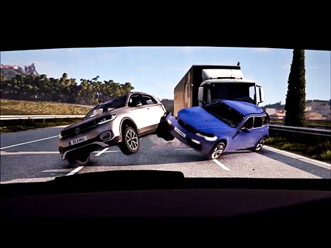 💥BeamNG Drive - #58 Realistic Car Crashes, The Best Videos from All over Youtube