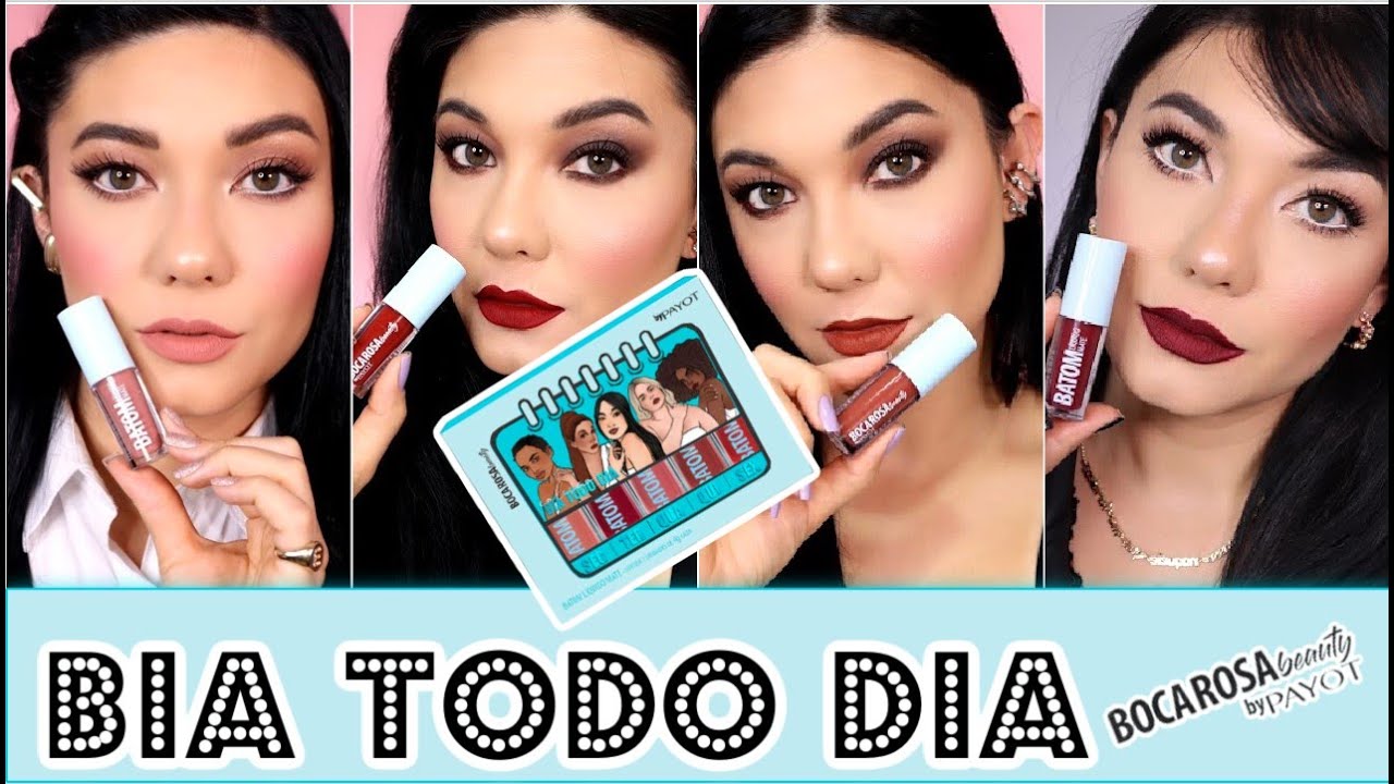 TESTEI NOVOS BATONS BOCA ROSA I COLEÇÃO BIA TODO DIA I VALEM A PENA