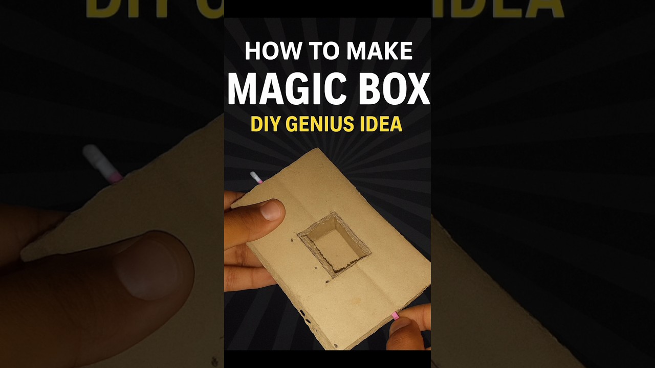How To Make Magic Box 📦 | DIY Genius Idea | Cardboard Craft ||  #diy #shorts #trending #magic #craft