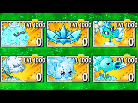 PvZ 2 Mod 9.6.1 - All ICE Plants LEVEL 1000 vs All Final Boss!