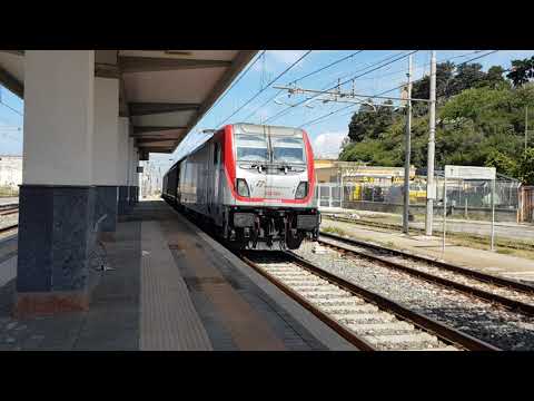 Treno Merci+Locomotore E494 004 MRS 55423 Bologna Interporto-Villa San Giovanni Bolano