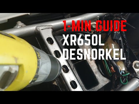 How To: Remove Snorkel on XR650L [1 Minute]