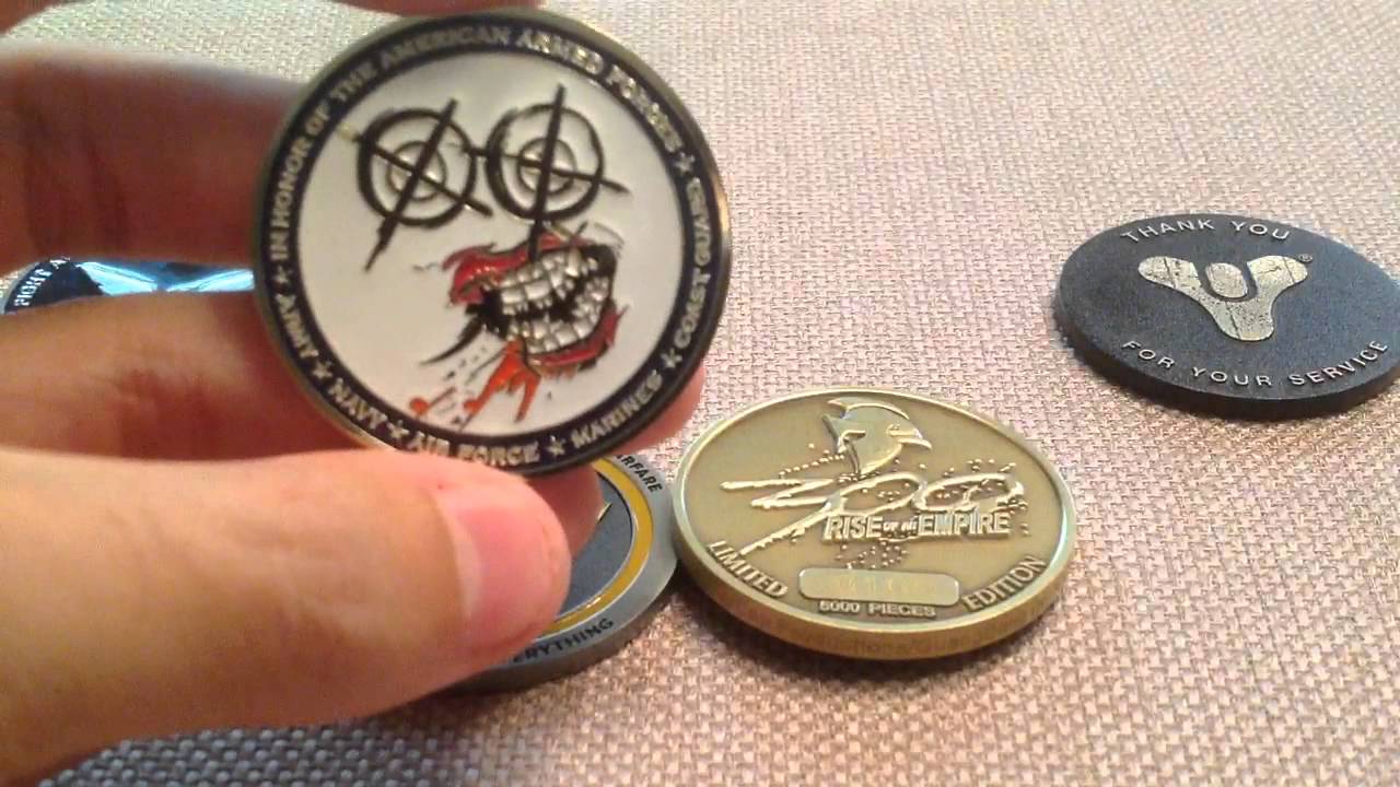 Video Game Military Challenge Coins - YouTube