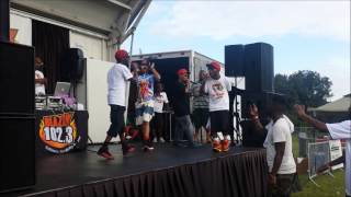 LilCoby &amp; T Pain's "DJ" DjLilBoy Live @ the Fair grounds Blazing 102.3 Birthday Bash
