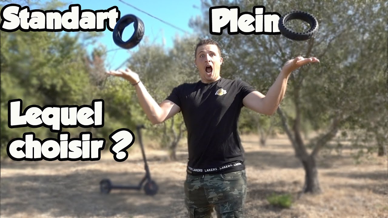 Pneu plein ou pneu standart Lequel choisir sur sa trottinette électrique Xiaomi M365