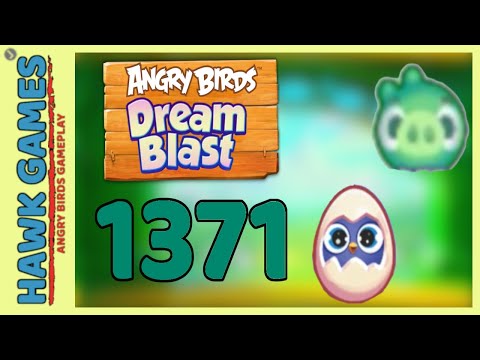 Angry Birds Dream Blast Level 1371 - Walkthrough, No Boosters