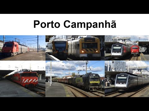 Comboios na Estação de Porto Campanhã - Comboios de Portugal, Captrain & MEDWAY Trains 