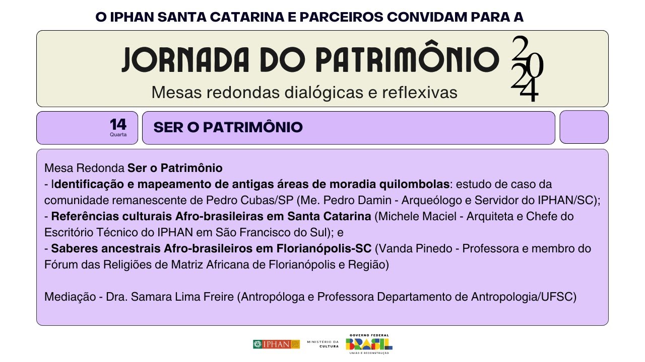 Mesa redonda "Ser o Patrimônio"