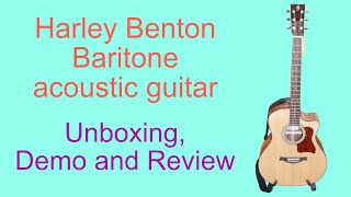 Video thumbnail for Harley Benton Baritone Acoustic Guitar - Unboxing, Demo and Review by JeffreySchmidtMusic