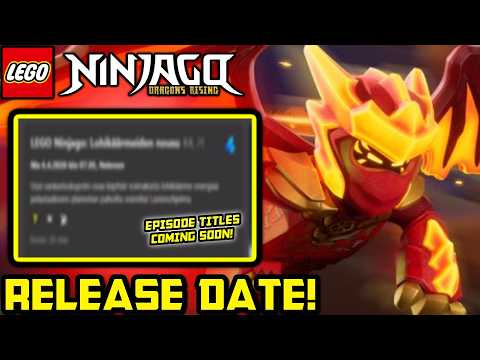 Season 4 Release Date Revealed! (BUT NOT ENGLISH) 😅 Ninjago Dragons Rising Season 4 News!