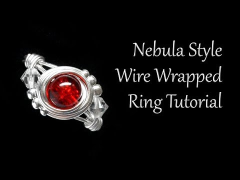 How to Make a Wire Wrapped Swirl Ring with Central Bead - Beginner Tutorial