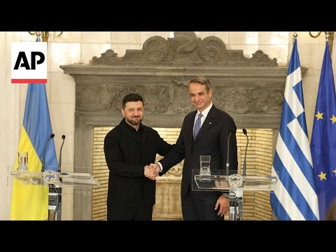 Greece and Ukraine sign a US gas supply deal as Zelenskyy visits Athens