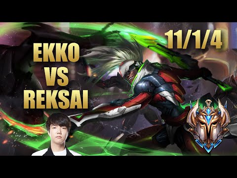SKT T1 Haru Ekko Jungle Vs Reksai - KR Challenger Patch 9.20