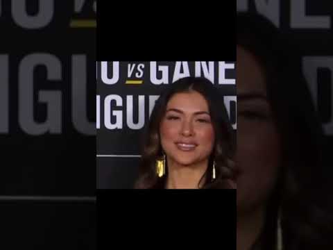 UFC 270 Ring Girl Arianny Celeste Checking Ciryl Gane out 😂 #UFC #weighins #2022 #sports