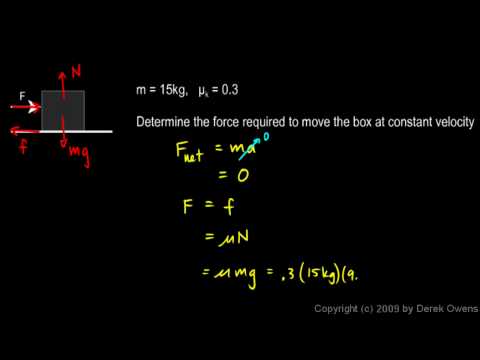 Physics 4.7.3b - Friction Example 2