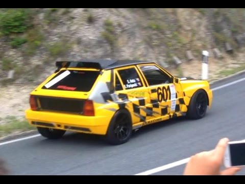 Lancia Delta Integrale 400 HP Launch and Maximum Attack Corner - KRAJISKA ZMIJA Hillclimb 2016