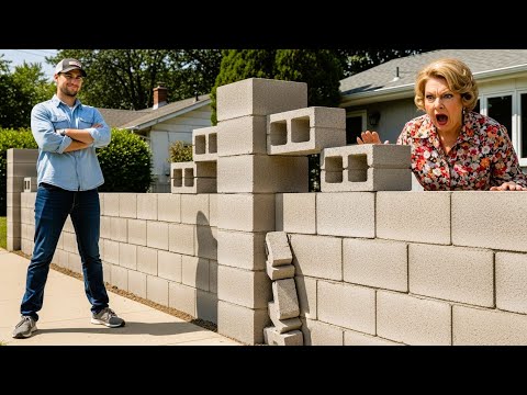 HOA Karen Cut Down My Hedges — So I Replaced Them With a Cinder Block Fortress!