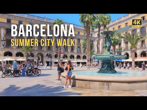 Barcelona, Spain ☀️ City Walk Summer 2025 | 4K Walking Tour