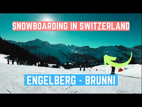 First Time Snowboarding in Switzerland! (Titlis Engelberg - Brunni)