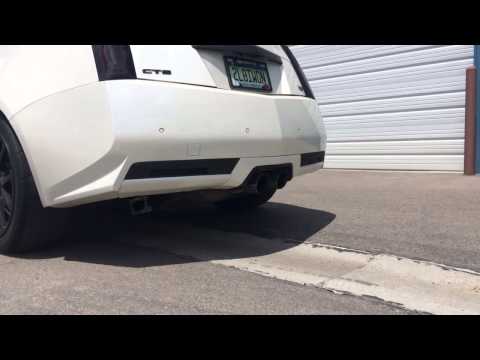 CTS-V Coupe with full Stainless Works Exhaust & QTP Dumps