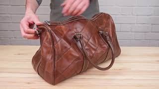 Дорожно-спортивная сумка 14752 Vintage коричневая