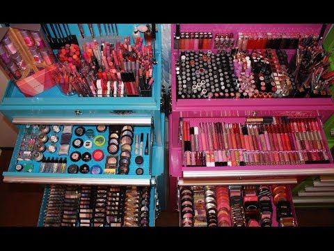 Makeup Collection, Organization, & Storage 2014 Pt.1 Video