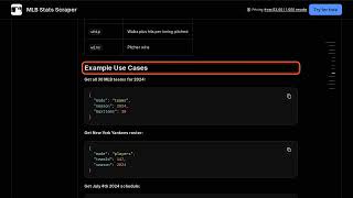 MLB Stats Scraper — Apify Actor Walkthrough