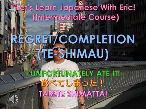 Lesson 42 – Regret or Completion (TE-SHIMAU)