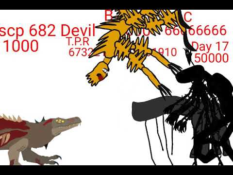 scp 682 boss vs Devil creation day 17 day 18 the planet roamed from 1 and from 2 [dc2]