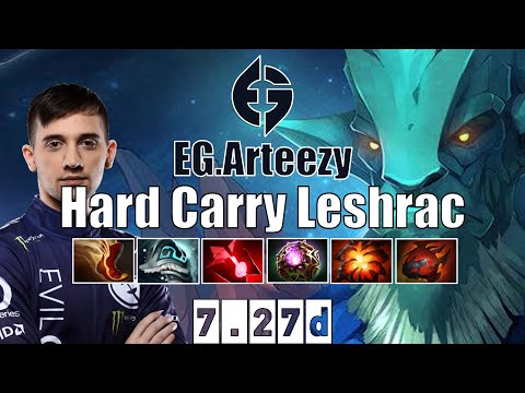Leshrac | EG.Arteezy | Hard Carry Leshrac | 7.27d Gameplay Highlights