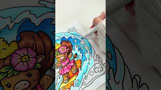 🏄‍♀️ Surfing | Cozy Hawaii Coloring Book by Jade Summer