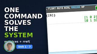 TI-84 Evo – Systems of Equations with Matrices (rref) | Algebra 2 Unit 1 with Jonah