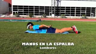 Personal Running - LUMBARES Tren superior manos en la espalda.m4v