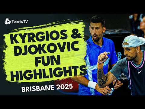 Nick Kyrgios & Novak Djokovic Play Doubles TOGETHER | Brisbane 2025 Highlights