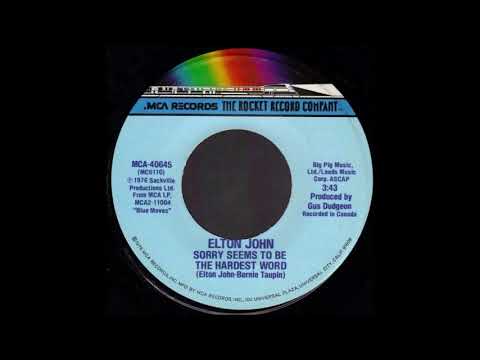 1976_062 - Elton John - Sorry Seems To Be The Hardest Word - (45)(3.42)
