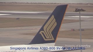 preview picture of video 'Singapore Airlines A380-800 9V-SKJ@LAX&HKG'