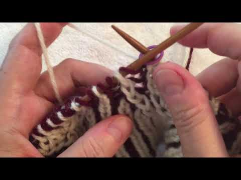 Brioche 4 Stitch Decrease Simplified Continental