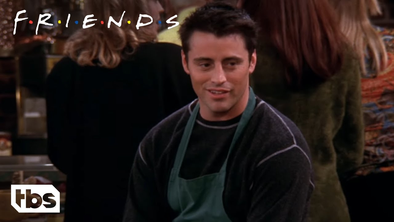 Friends: Joey Tries to Hide His New Job as a Waiter (Season 6 Clip) | TBS