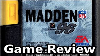 Madden NFL 96 Sega Genesis Review - The No Swear Gamer Ep 531