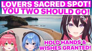 AZKi Recommends LOVERS' Spot To MiComet (Hoshimachi Suisei & Sakura Miko / Hololive) [Eng Subs]