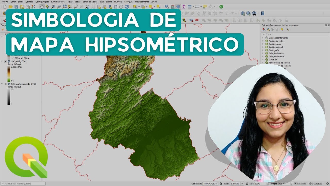 Simbologia de mapa hipsométrico ou de altitude no QGIS