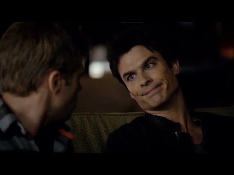 TVD 5x10 - Damon asks Stefan for help to find Elena, they go talk to Aaron | HD