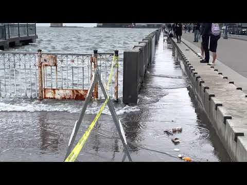 KING TIDE. Pier 14. 1106AM. January 3, 2022. San Francisco, CA