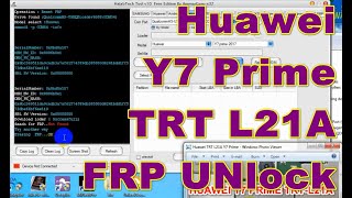 Huawei TRT L21A FRP Unlock By Halabtech Tool || Huawei Y7 Prime Google Lock Remove Method
