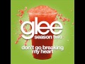 Glee - Don't Go Breaking My Heart [LYRICS] 