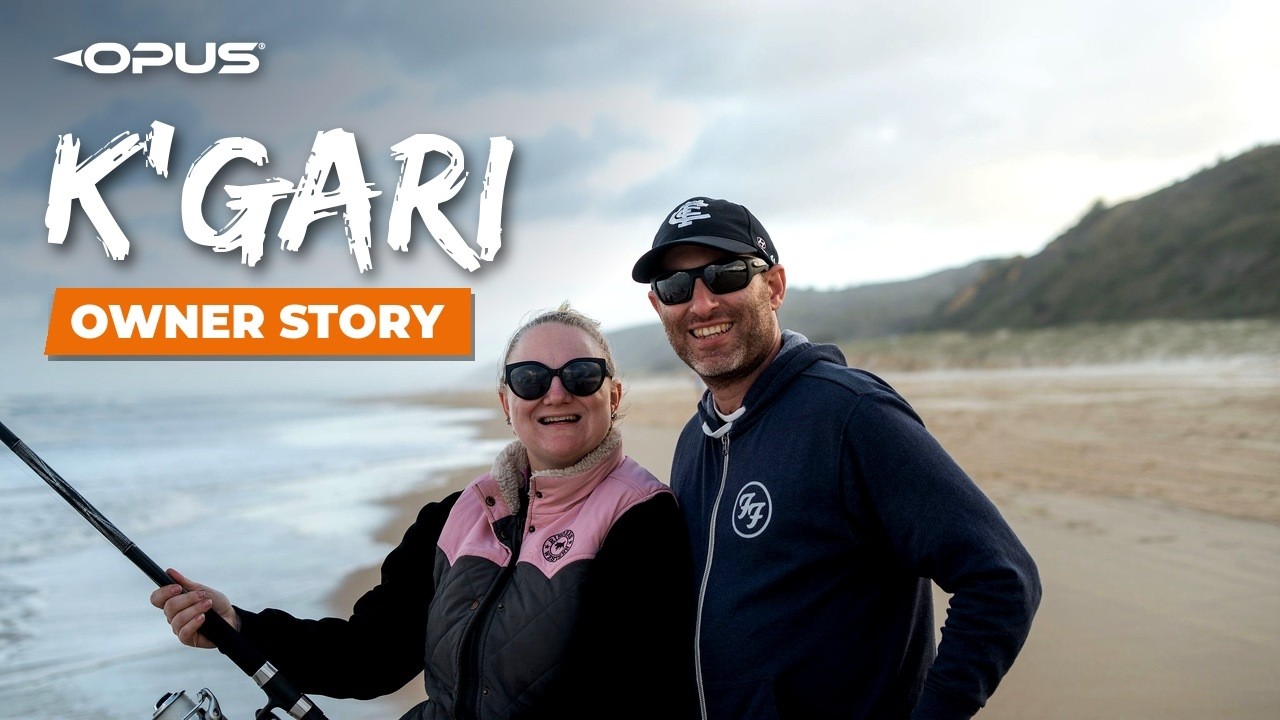 Paul & Mikaela's K'Gari adventure with their OPUS