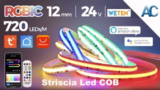 Striscia Led COB | RGBIC e senza effetto puntinato, l'illuminazione innovativa