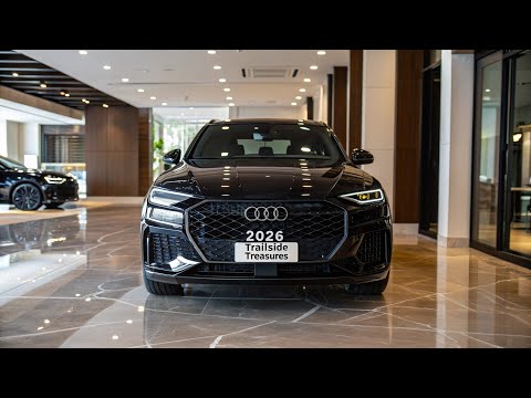 “2026 Trailside Treasures Black Edition | Futuristic Sports Car Close-Up in Luxury Showroom”