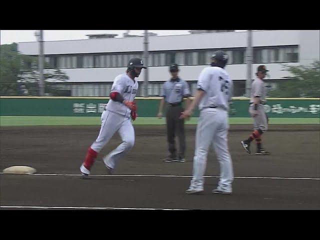 【ファーム】2試合連発!! ライオンズ・高木渉が弾丸ライナーで先制2ラン!!  2023年6月25日 埼玉西武ライオンズ 対 読売ジャイアンツ