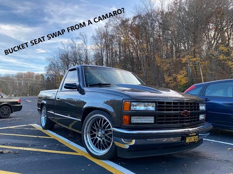 C1500 BUCKET SEAT SWAP FROM A GEN 5 CAMARO